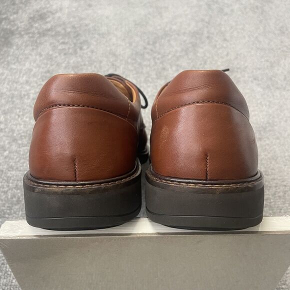 Ecco Shoes Mens Size 9 Brown Leather Oxford Business Casual Shock Point Comfort main image 6